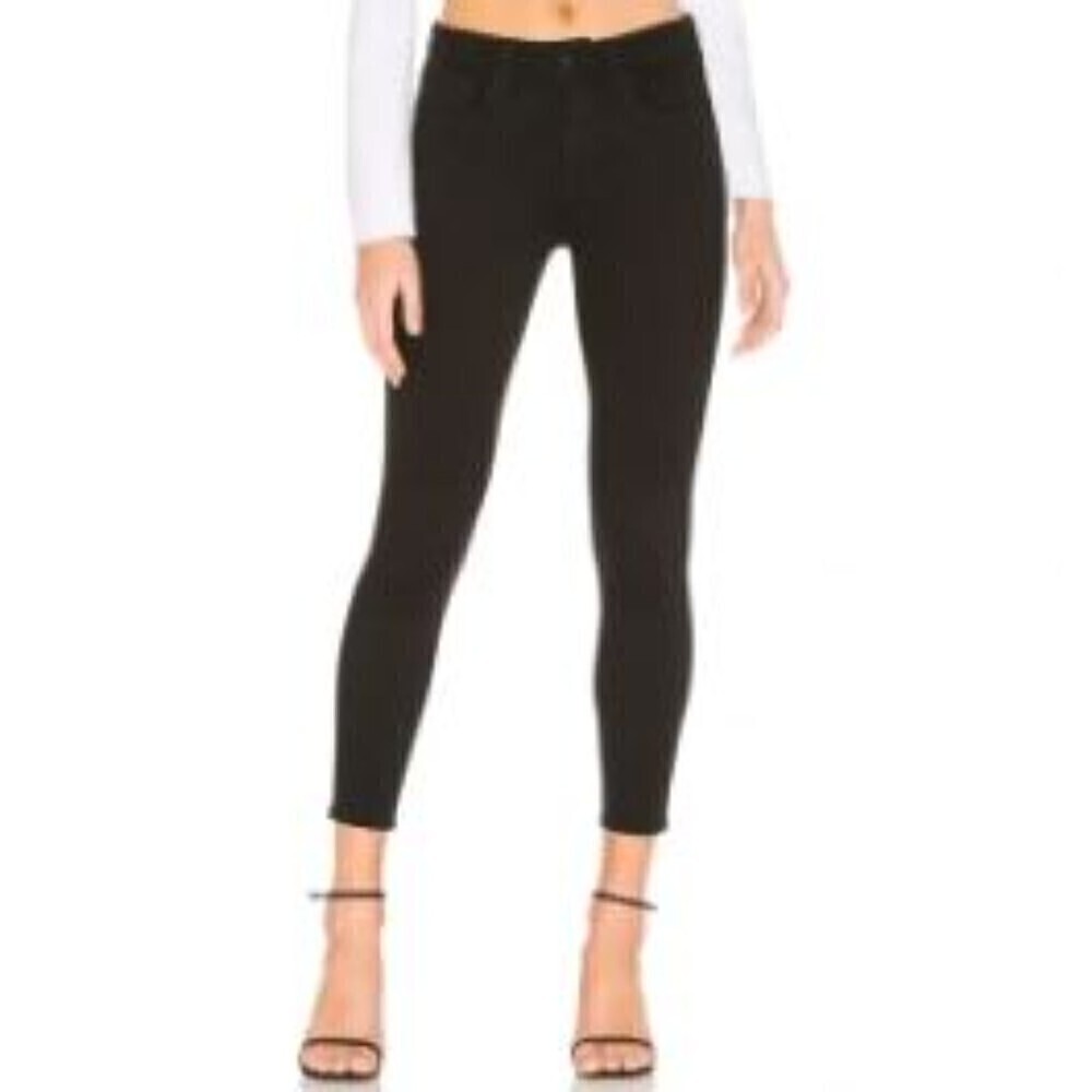 L'Agence High Rise Black Noir Skinny Denim Jeans Pants Size 31